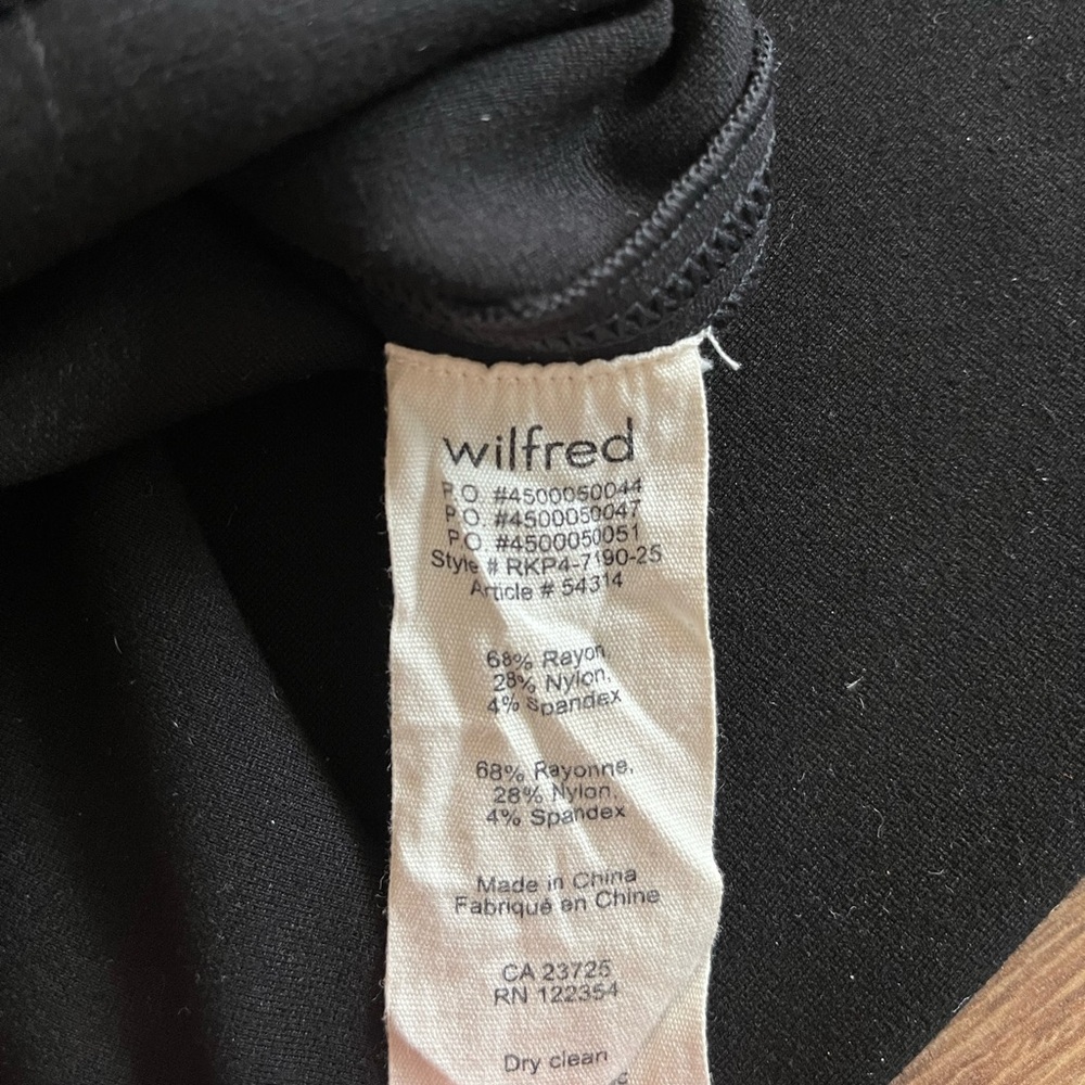 Aritzia Wilfred Black Midi Pencil Skirt - Picture 6 of 6